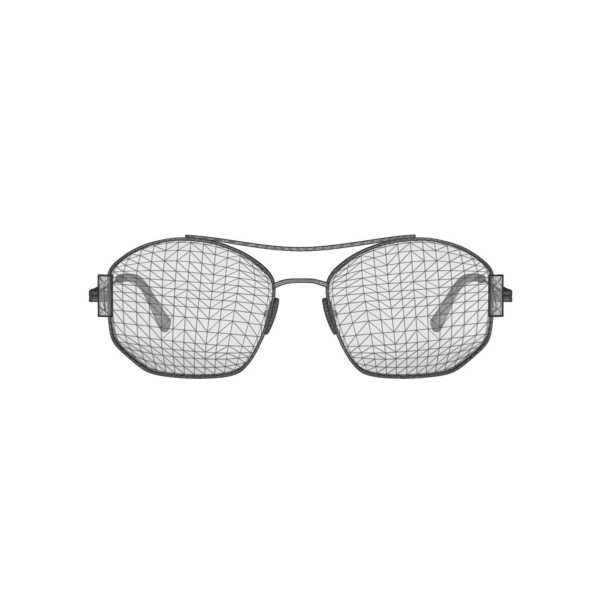 Moschino - MOS563 DDB Glasses Low-poly 3D model_6
