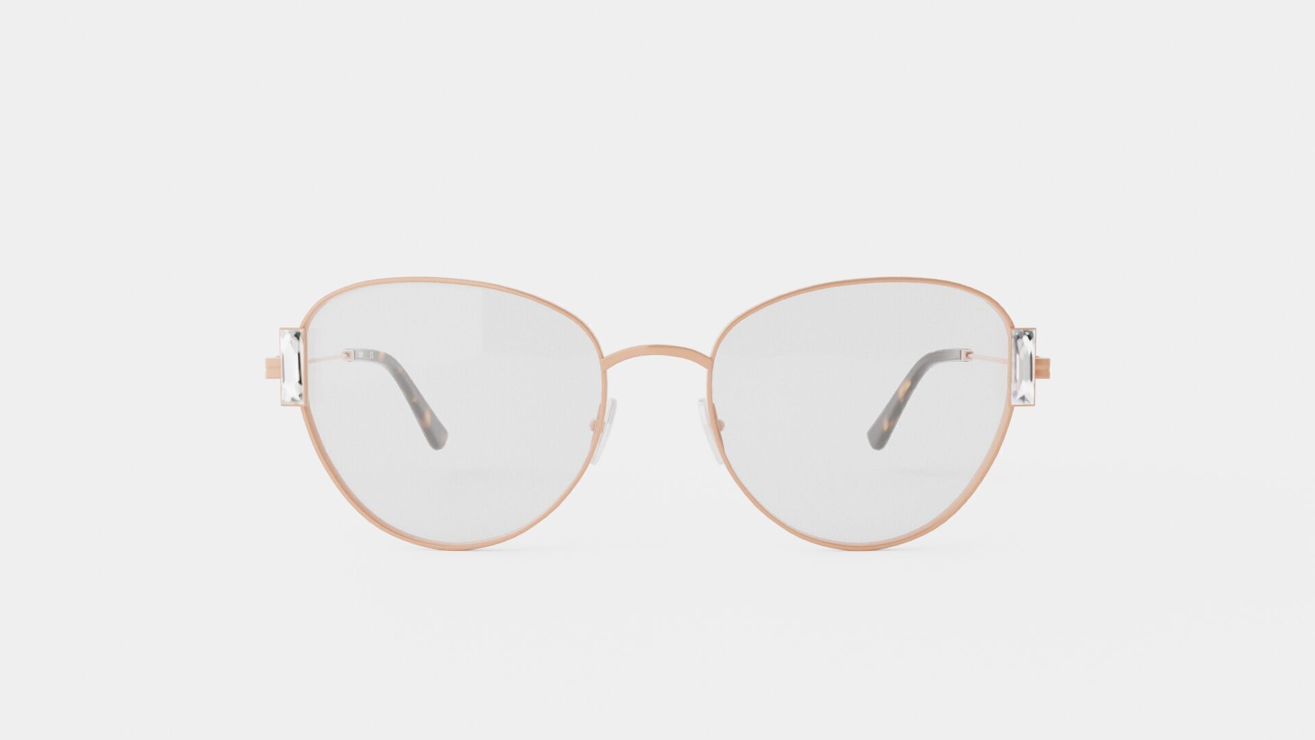 Moschino - MOS562 DDB Glasses Low-poly 3D model_1
