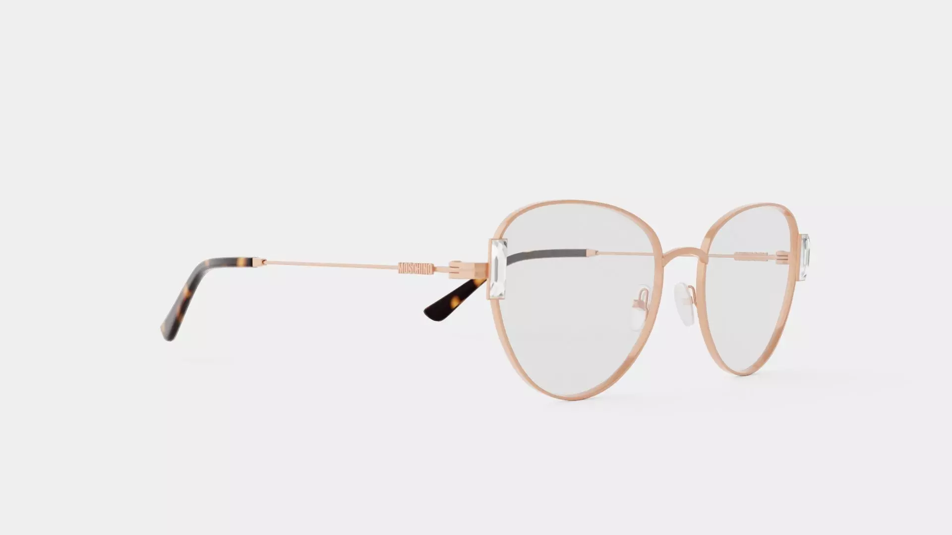 Moschino - MOS562 DDB Glasses Low-poly 3D model_0