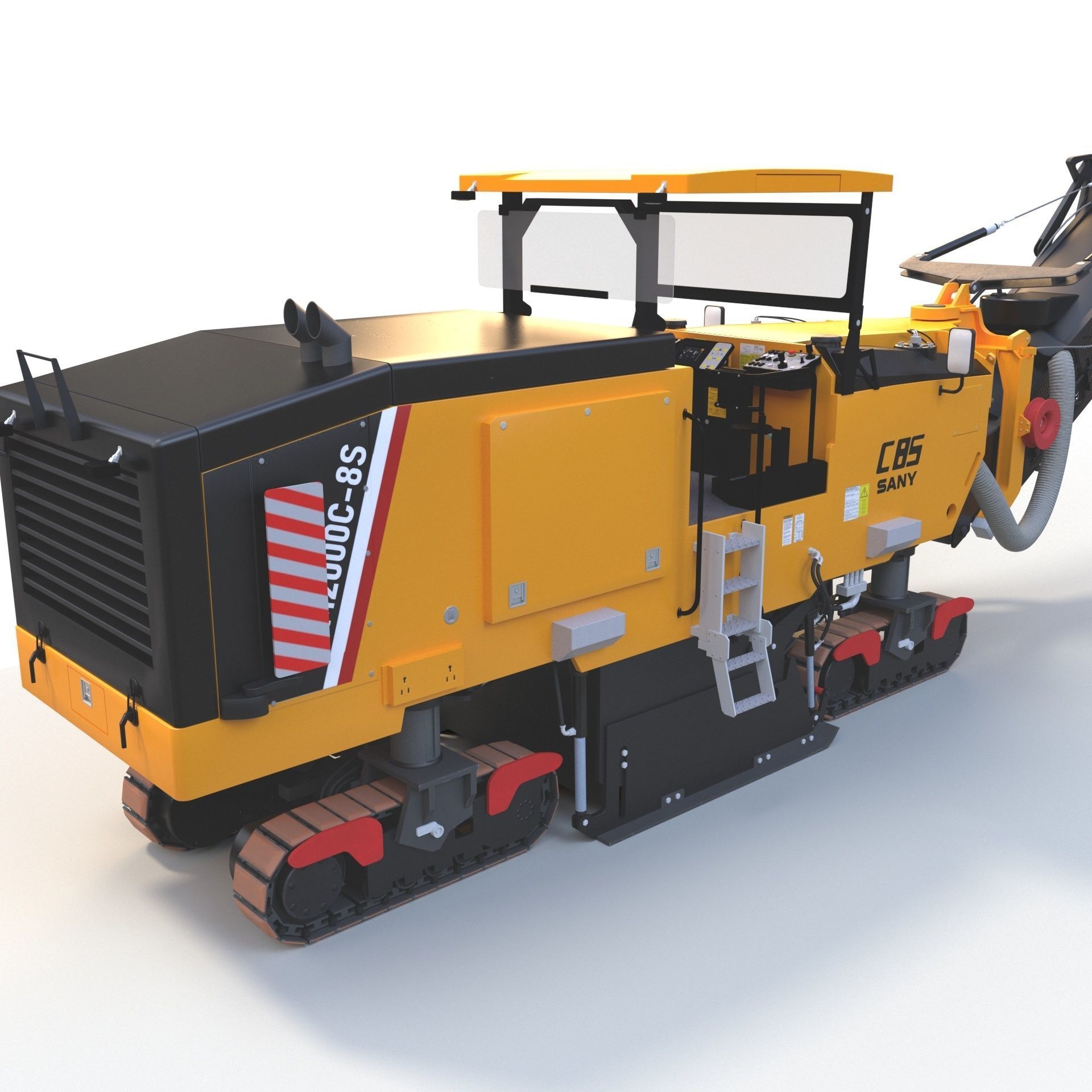 Asphalt Milling Machine 1 3D model CGTrader