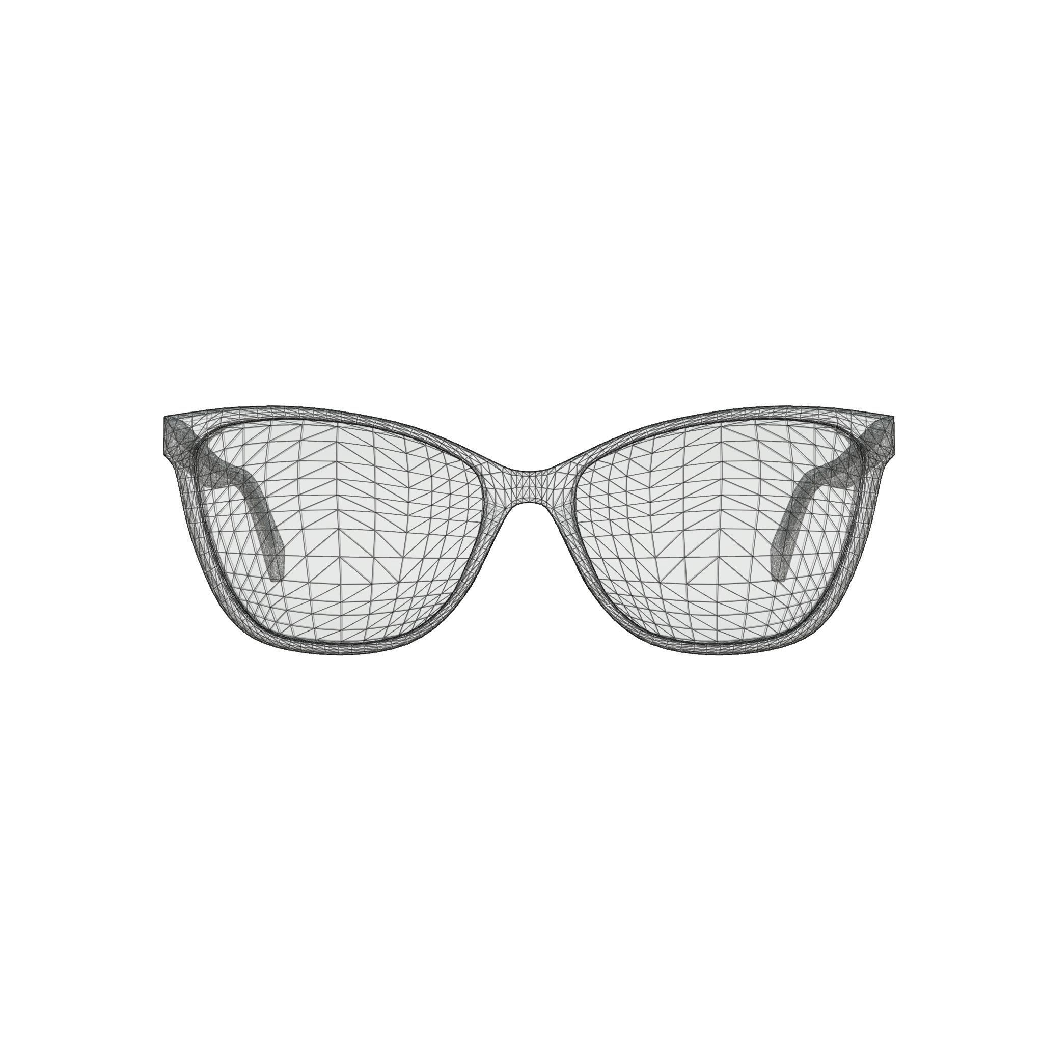 Moschino - MOS550 79D Glasses Low-poly 3D model_5