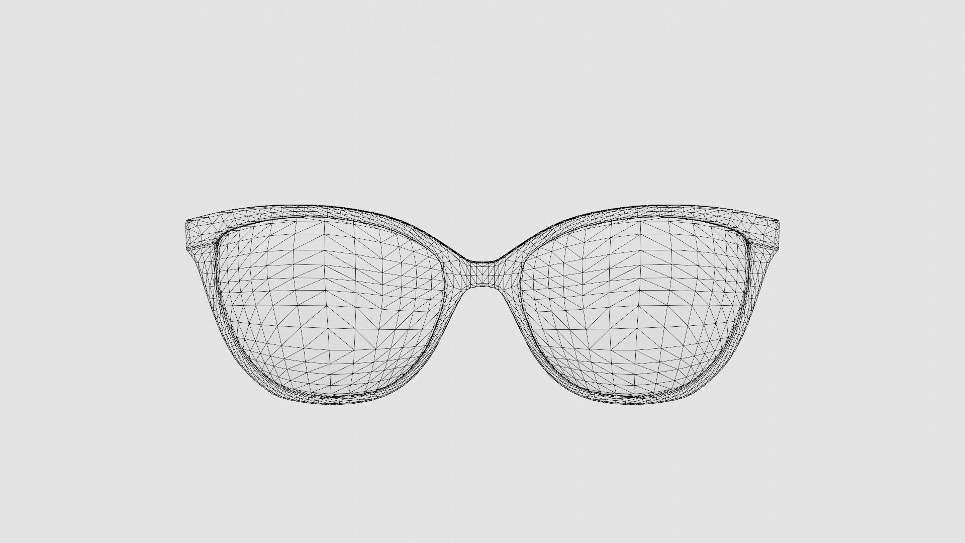 Moschino - MOS549 C9A Glasses Low-poly 3D model_6