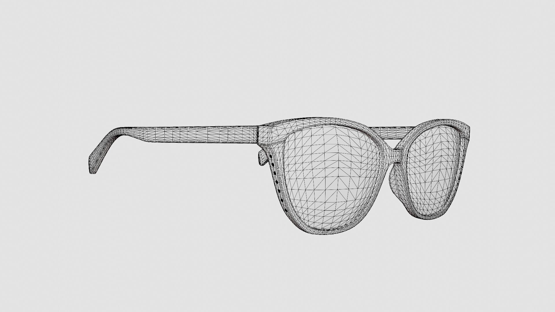 Moschino - MOS549 C9A Glasses Low-poly 3D model_7