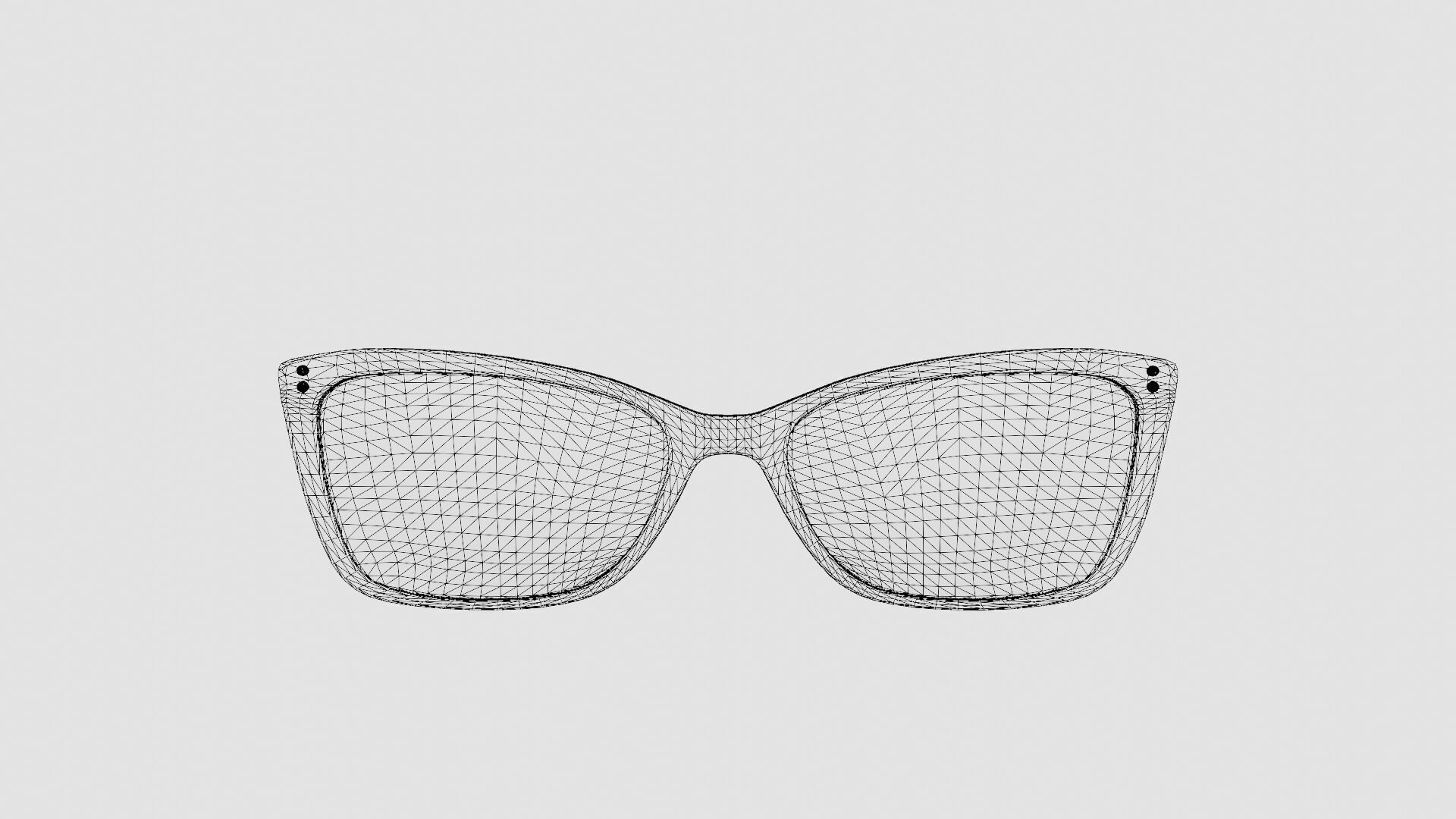 Moschino - MOS547 C9A Glasses Low-poly 3D model_6