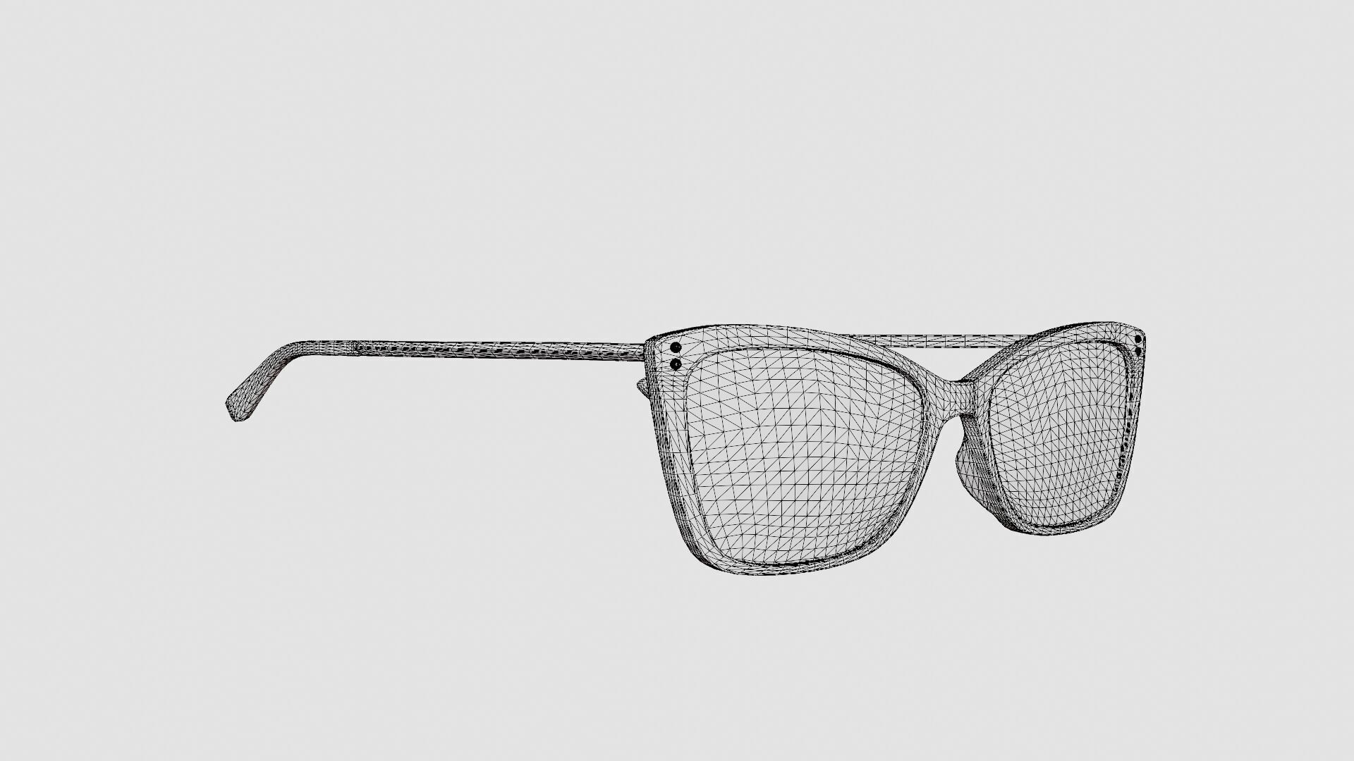 Moschino - MOS547 C9A Glasses Low-poly 3D model_7