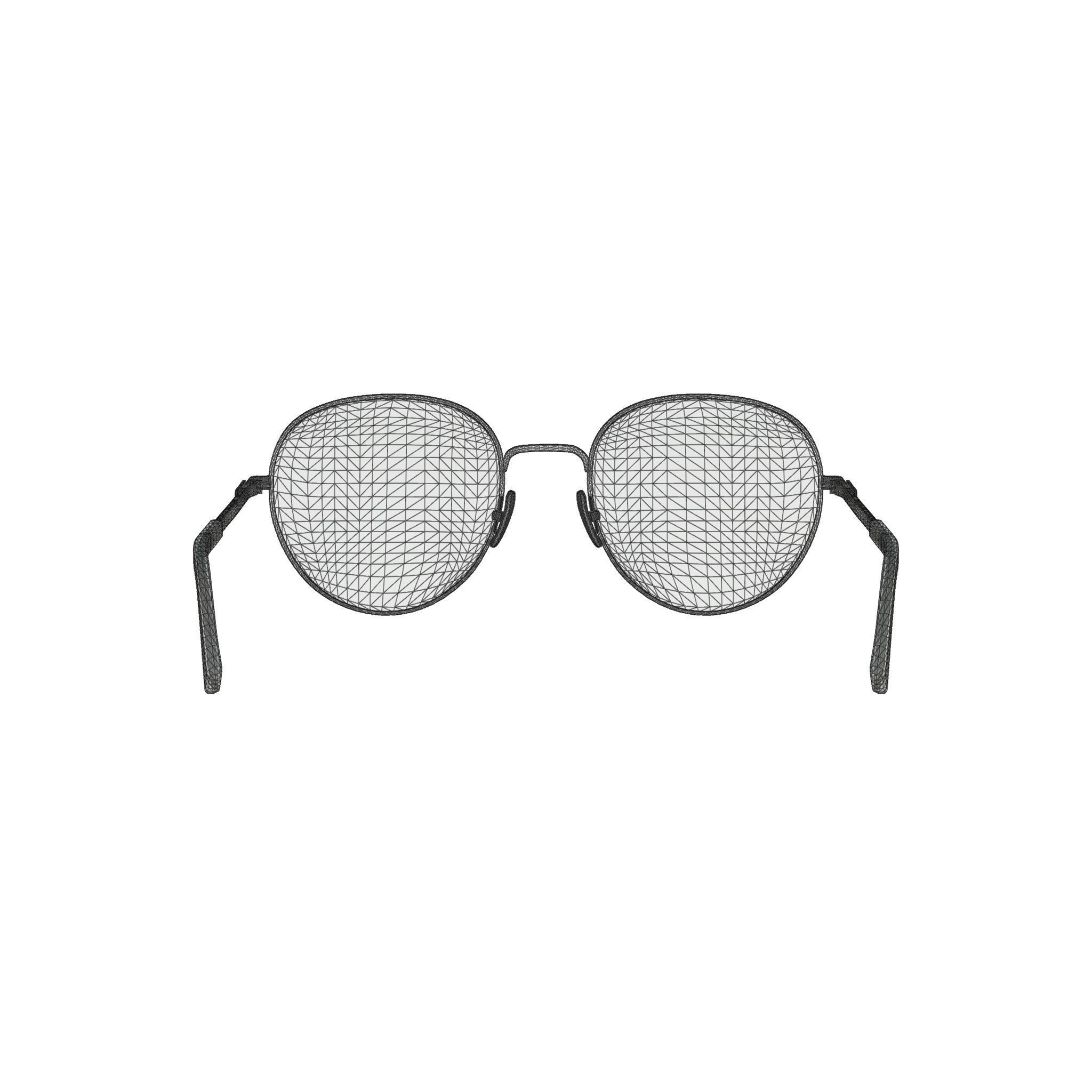 Moschino - MOS533 DDB Glasses Low-poly 3D model_5