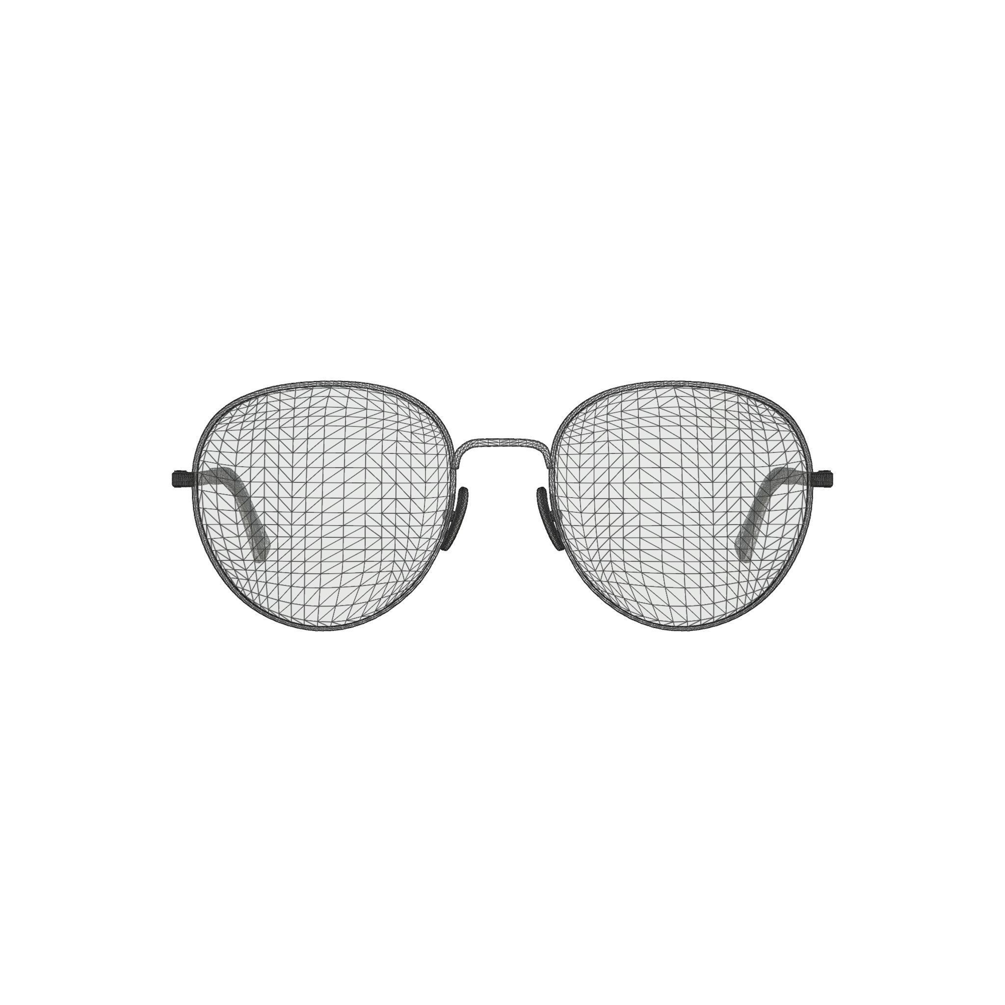 Moschino - MOS533 DDB Glasses Low-poly 3D model_6