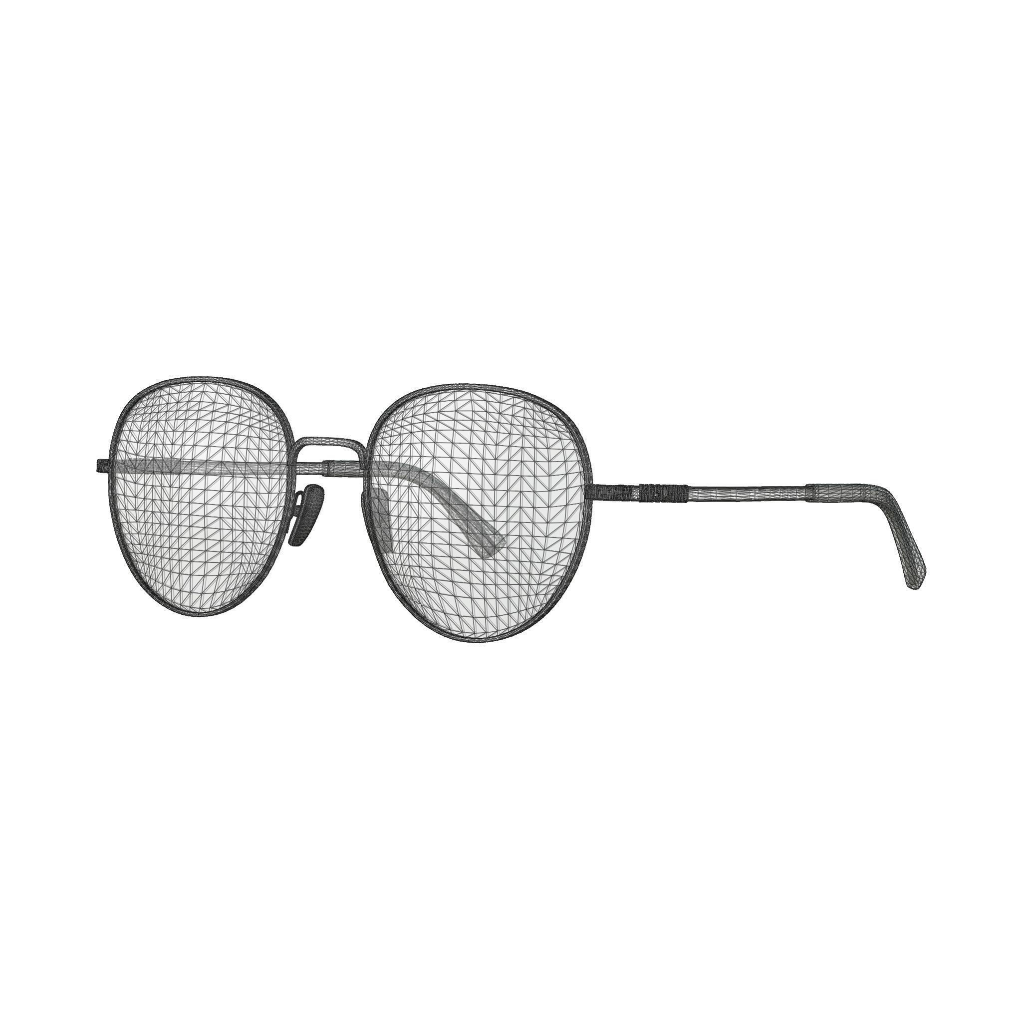 Moschino - MOS533 DDB Glasses Low-poly 3D model_4