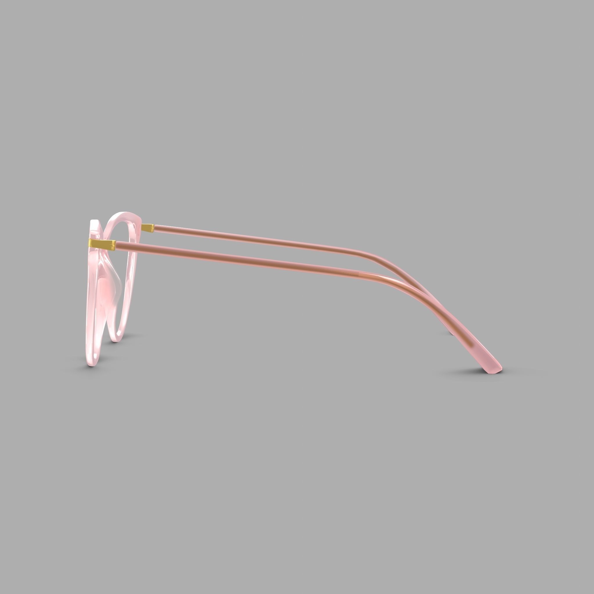 Modo - Driggs Pink Crystal Glasses Low-poly 3D model_3