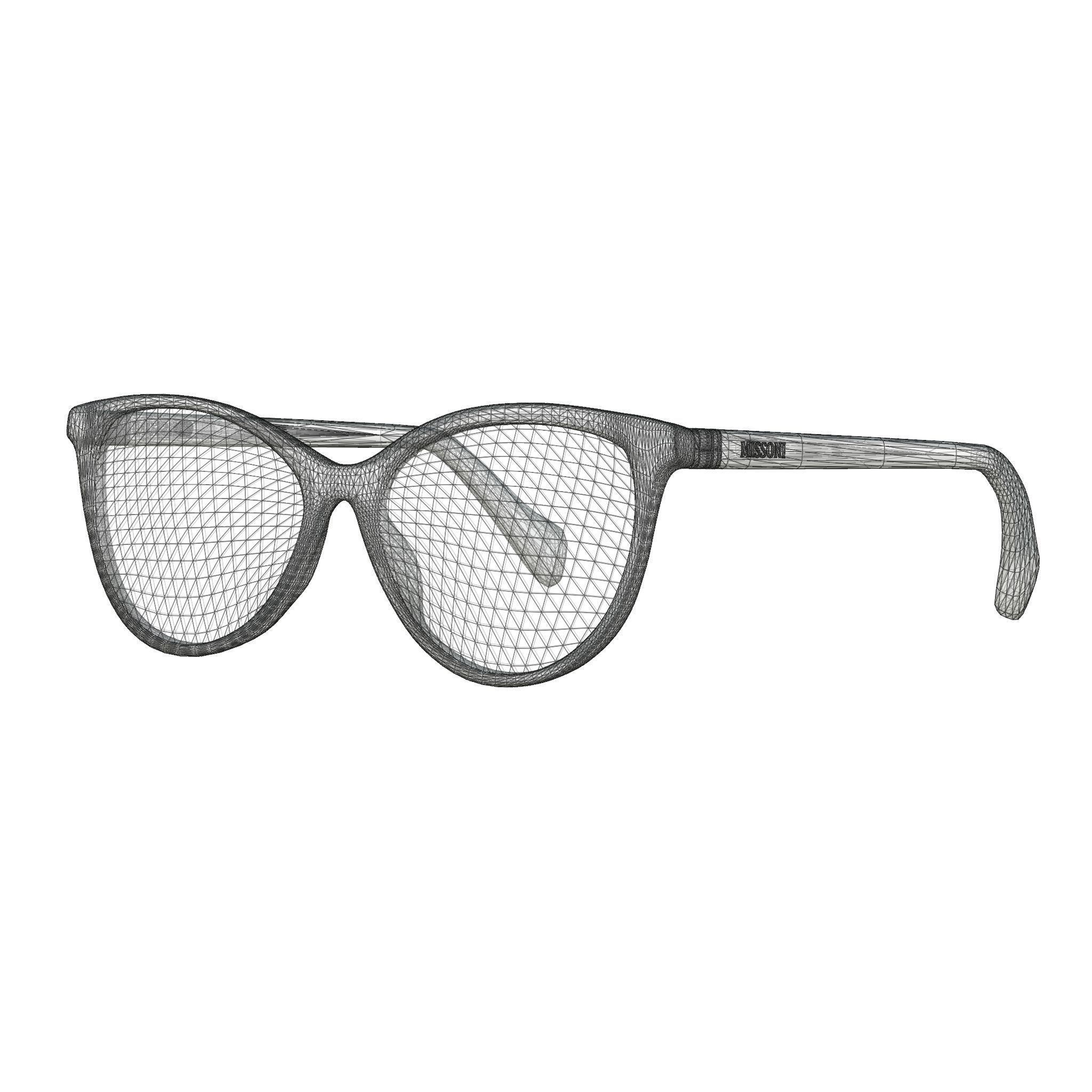 Missoni - MIS 0022 S6F Glasses Low-poly 3D model_4