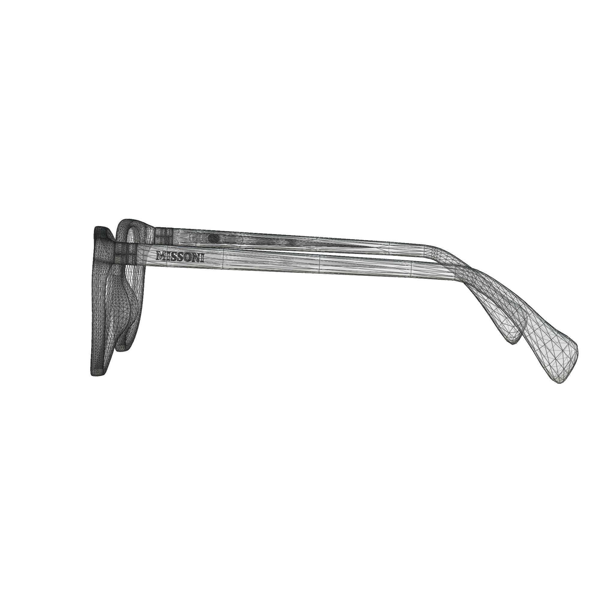 Missoni - MIS 0022 S6F Glasses Low-poly 3D model_7