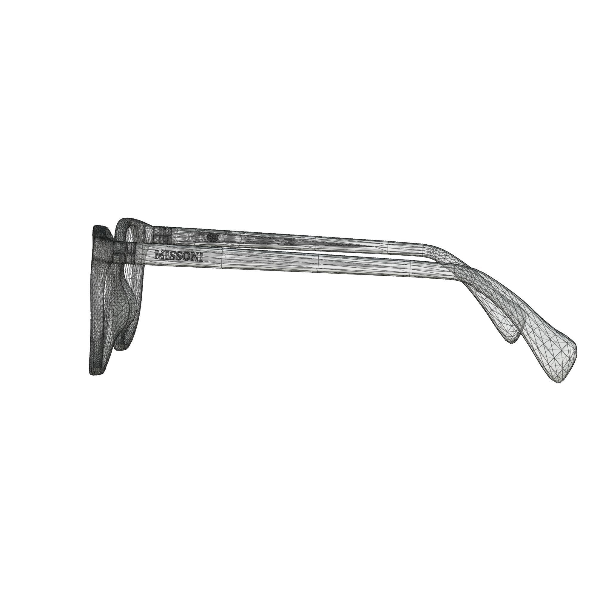 Missoni - MIS 0022 LHF Glasses Low-poly 3D model_7