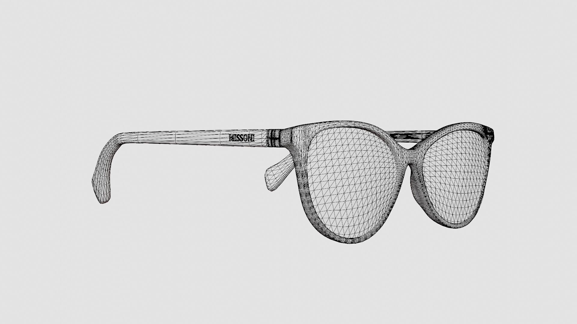 Missoni - MIS 0022 807 Glasses Low-poly 3D model_7
