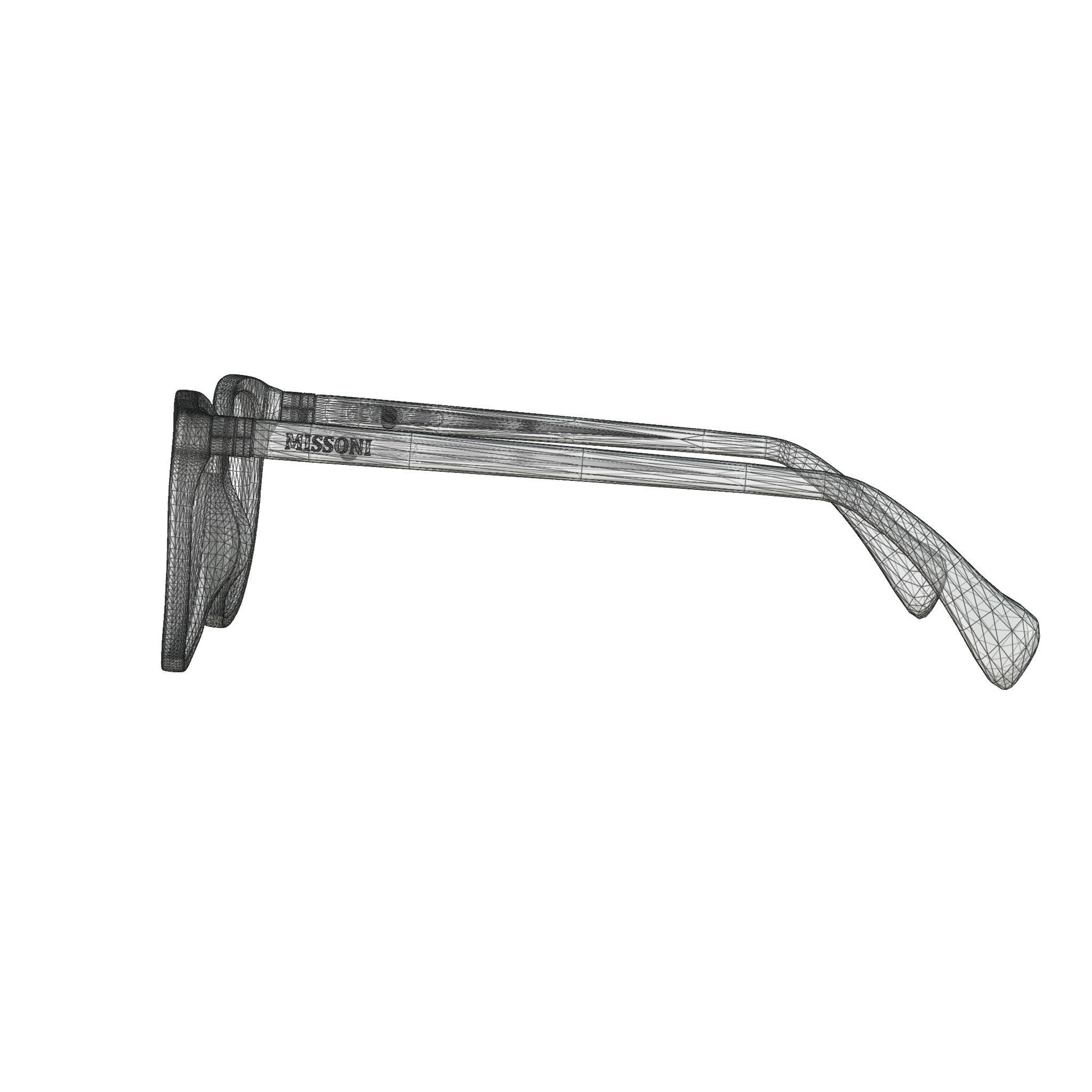 Missoni - MIS 0021 807 Glasses Low-poly 3D model_7