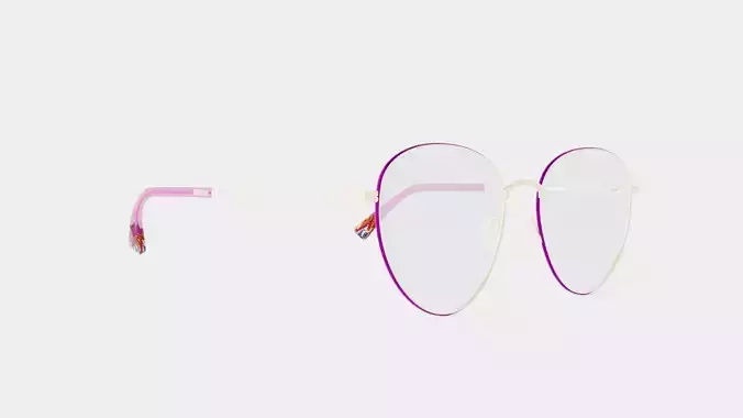 Missoni - MIS 0018 YEP Glasses Low-poly 3D model
