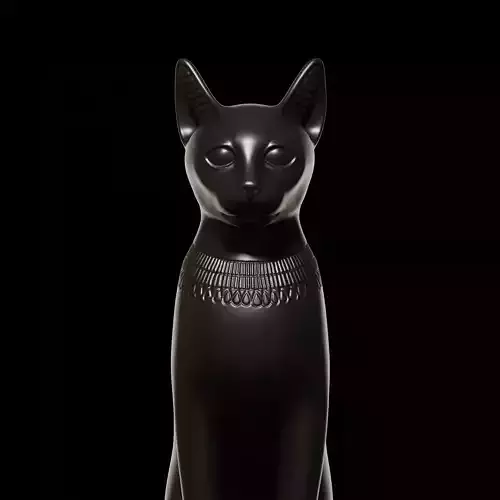 Egyptian cat Bastet goddess 3D print model