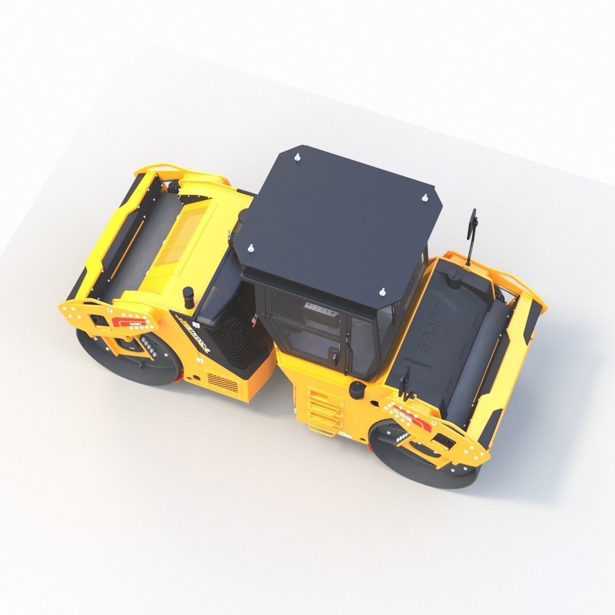 Road Roller 1 3D model_11