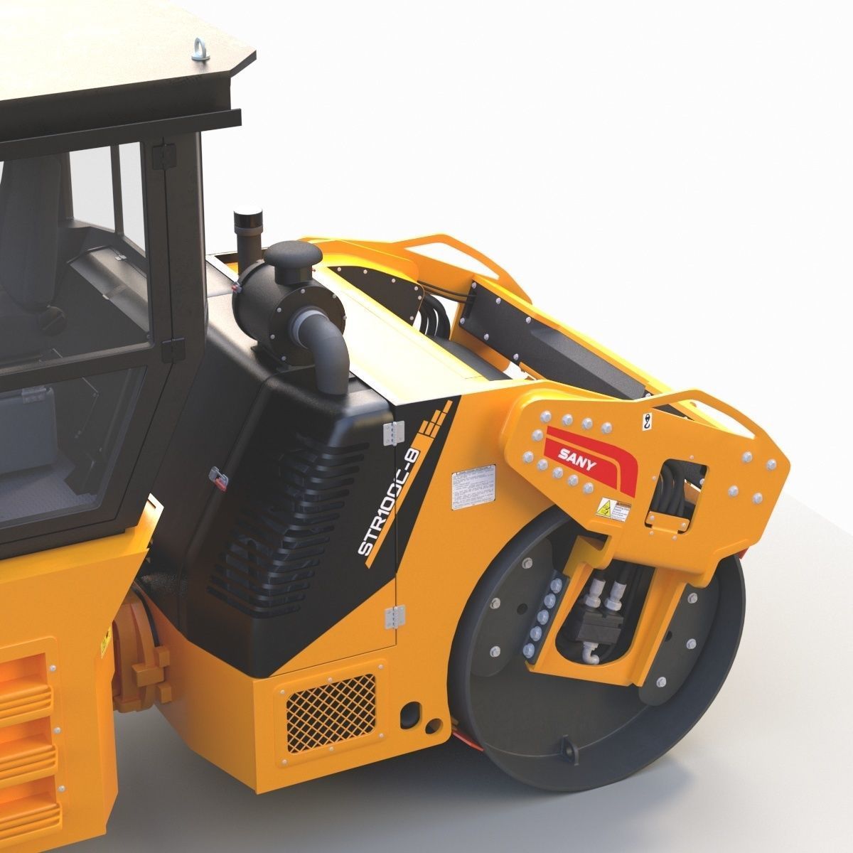 Road Roller 1 3D model_6