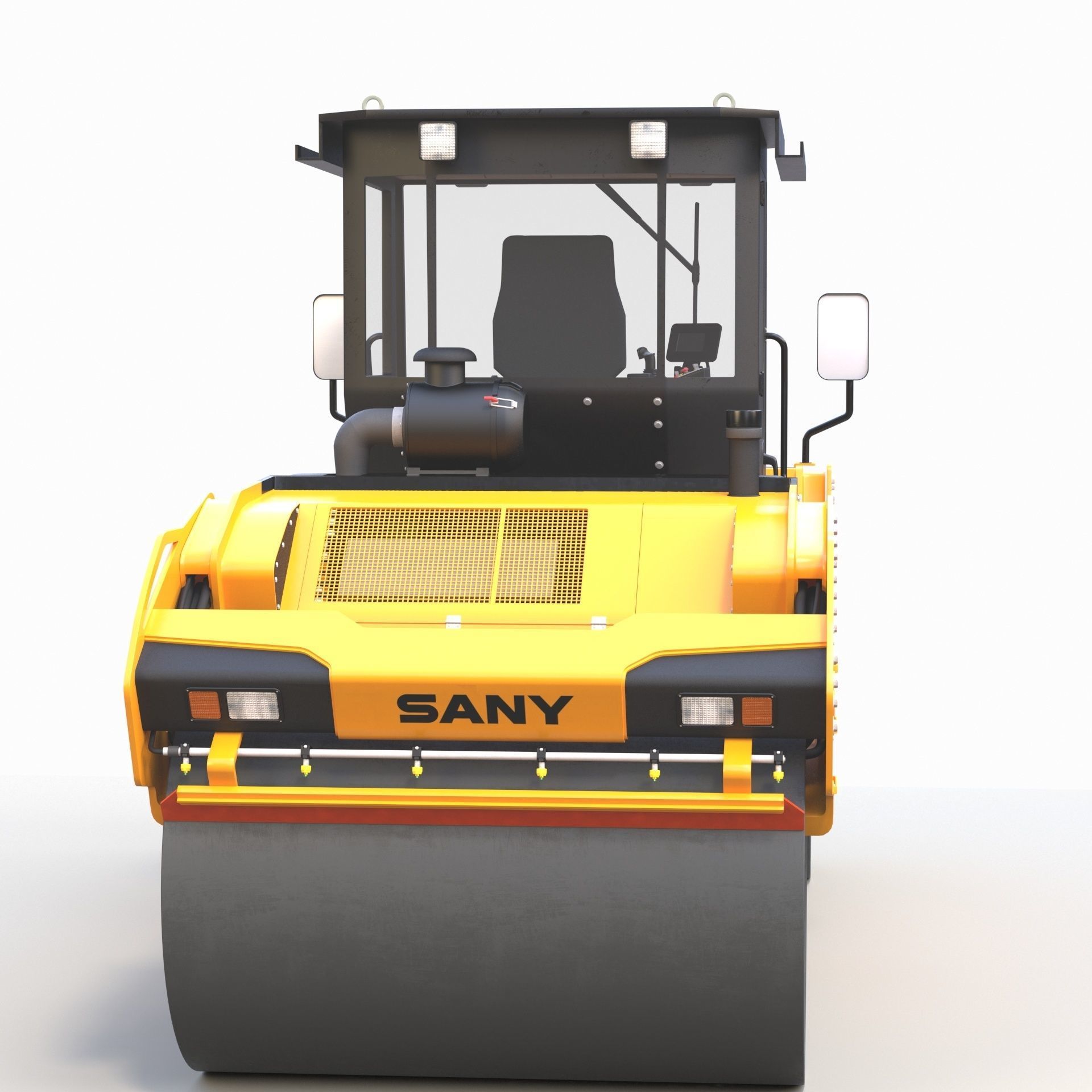 Road Roller 1 3D model_3