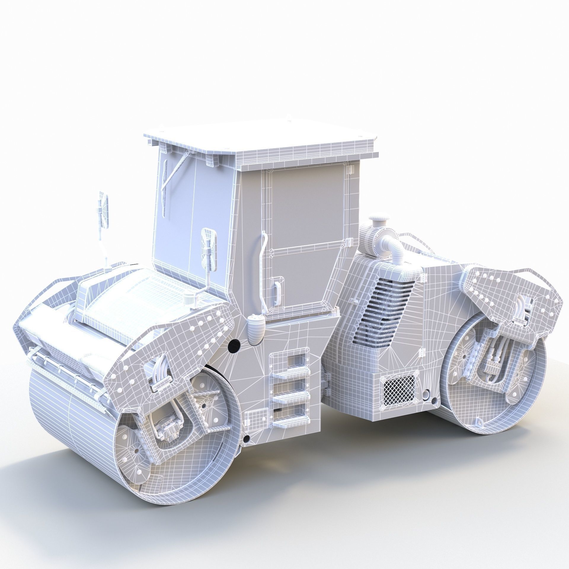 Road Roller 1 3D model_12