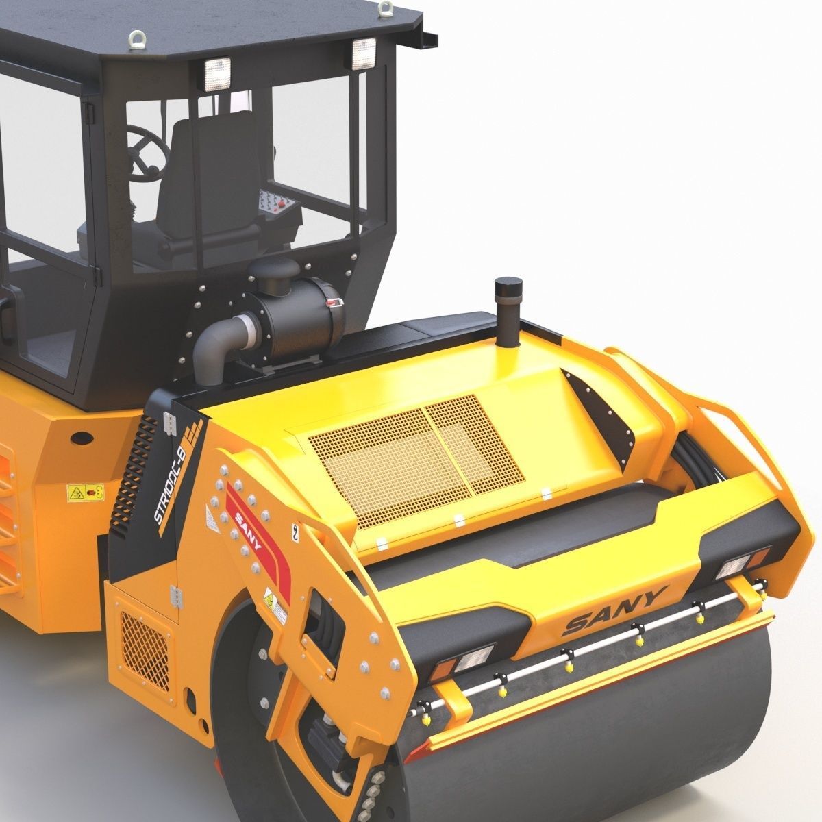 Road Roller 1 3D model_7