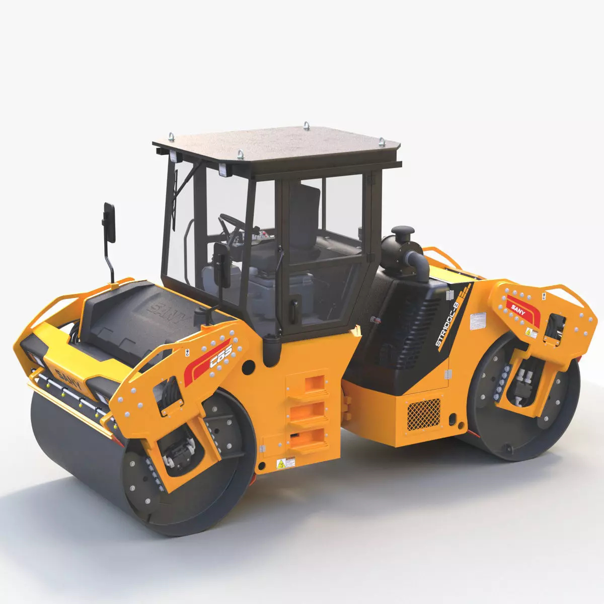 Road Roller 1 3D model_0