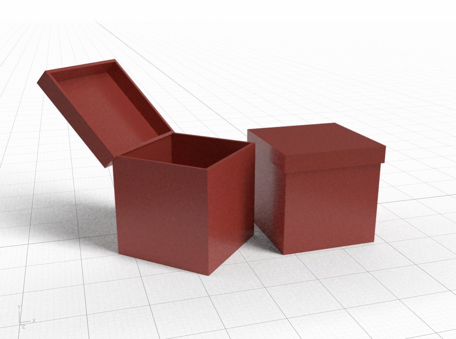 open box closed box 3d model 3D model_1