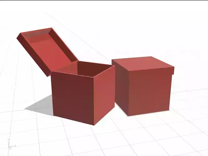 open box closed box 3d model 3D model