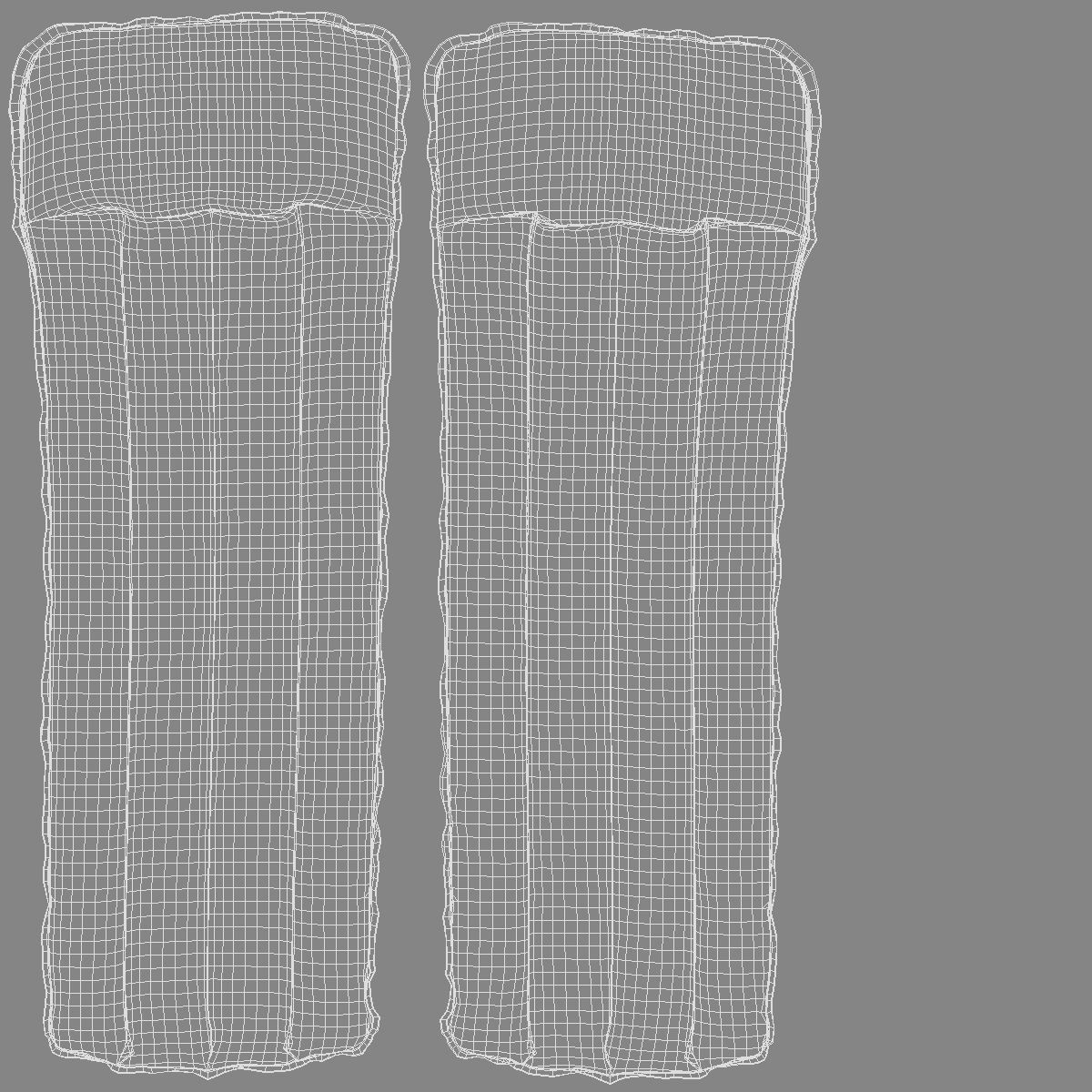 Inflatable Swim Mattress - air float swimming pool Low-poly 3D model_5