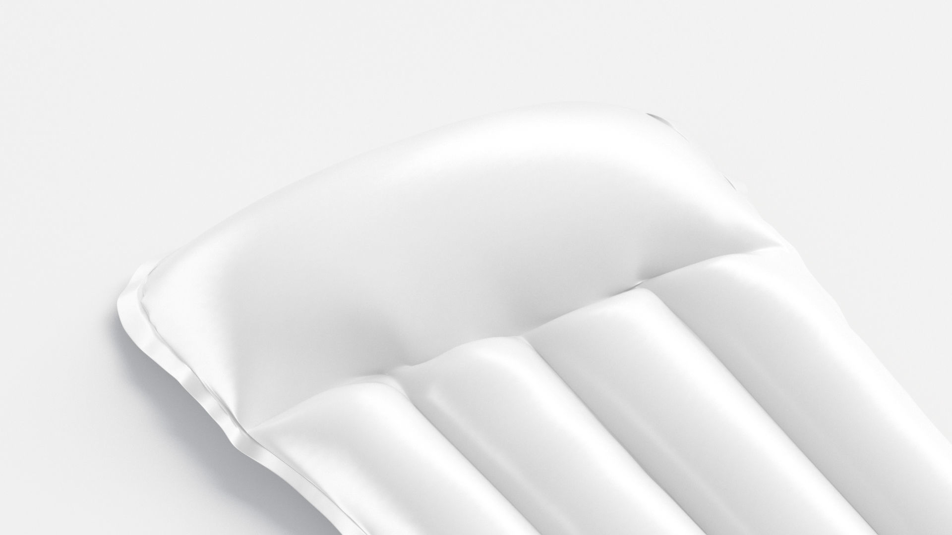 Inflatable Swim Mattress - air float swimming pool Low-poly 3D model_3