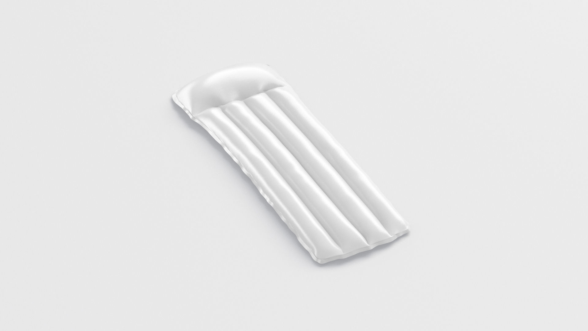 Inflatable Swim Mattress - air float swimming pool Low-poly 3D model_1