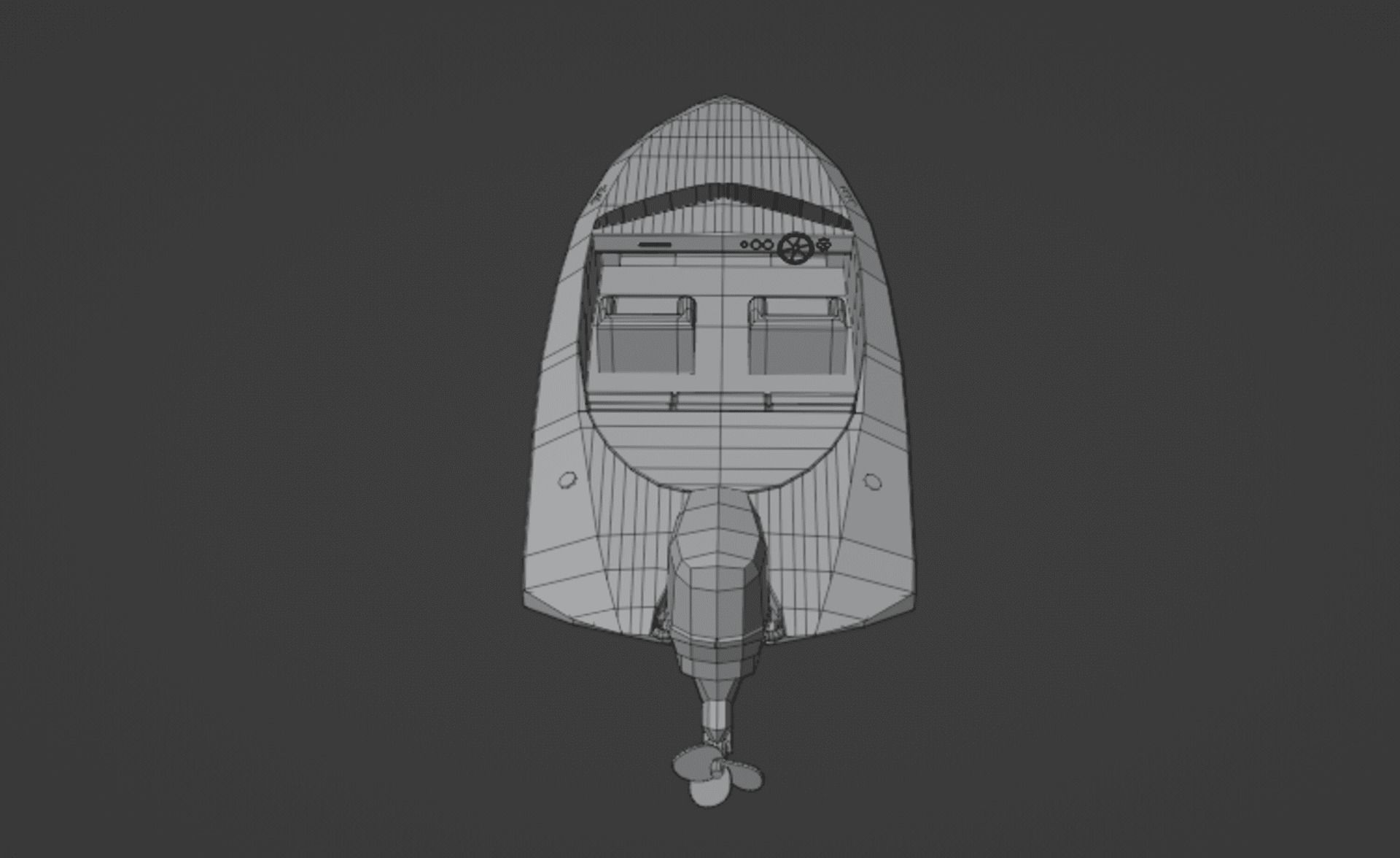 Low Poly Speed Boats Low-poly 3D model_11