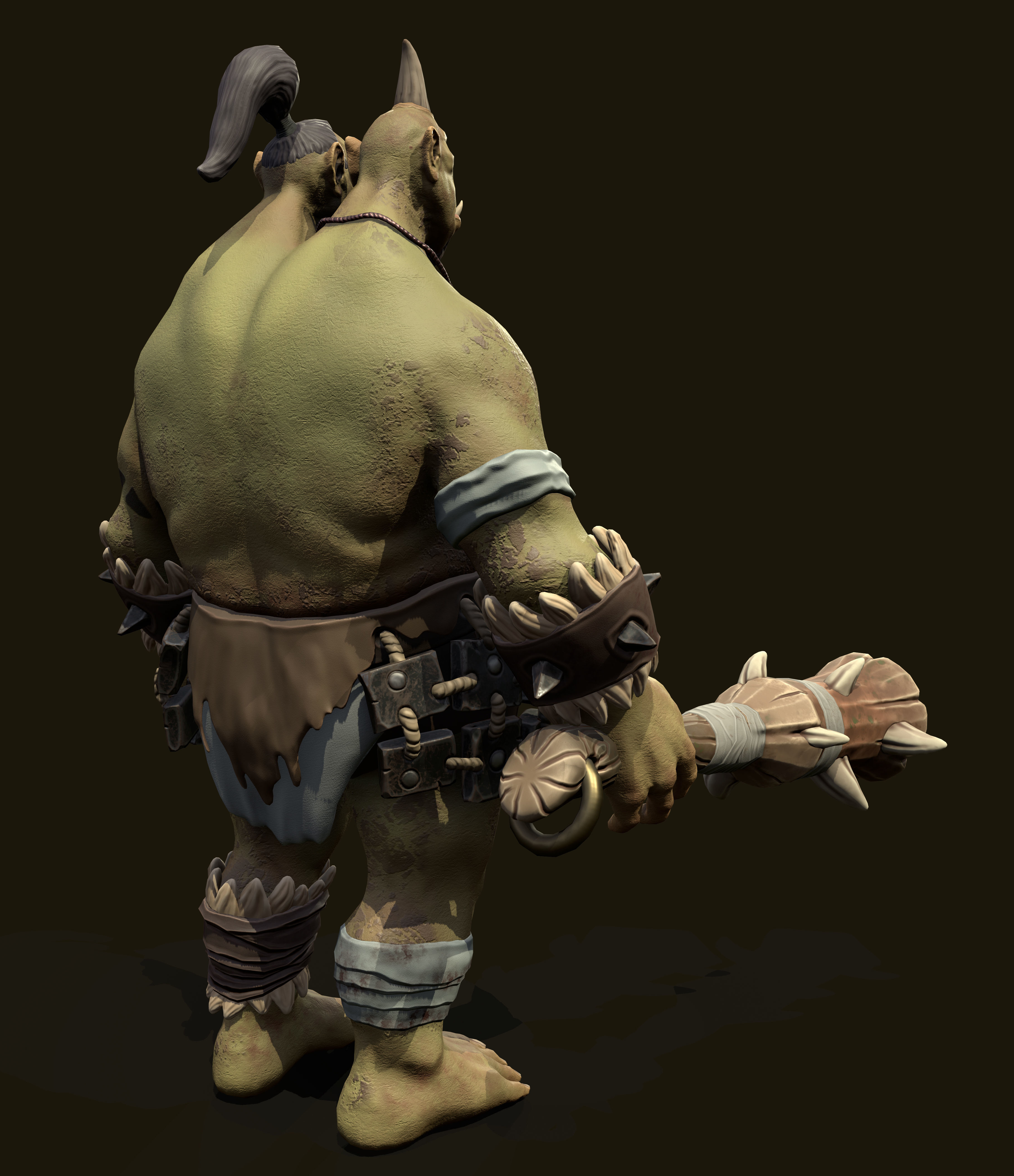 Fantasy Characters Pack Orc Ogre and Goblin 3D Model Collection_12