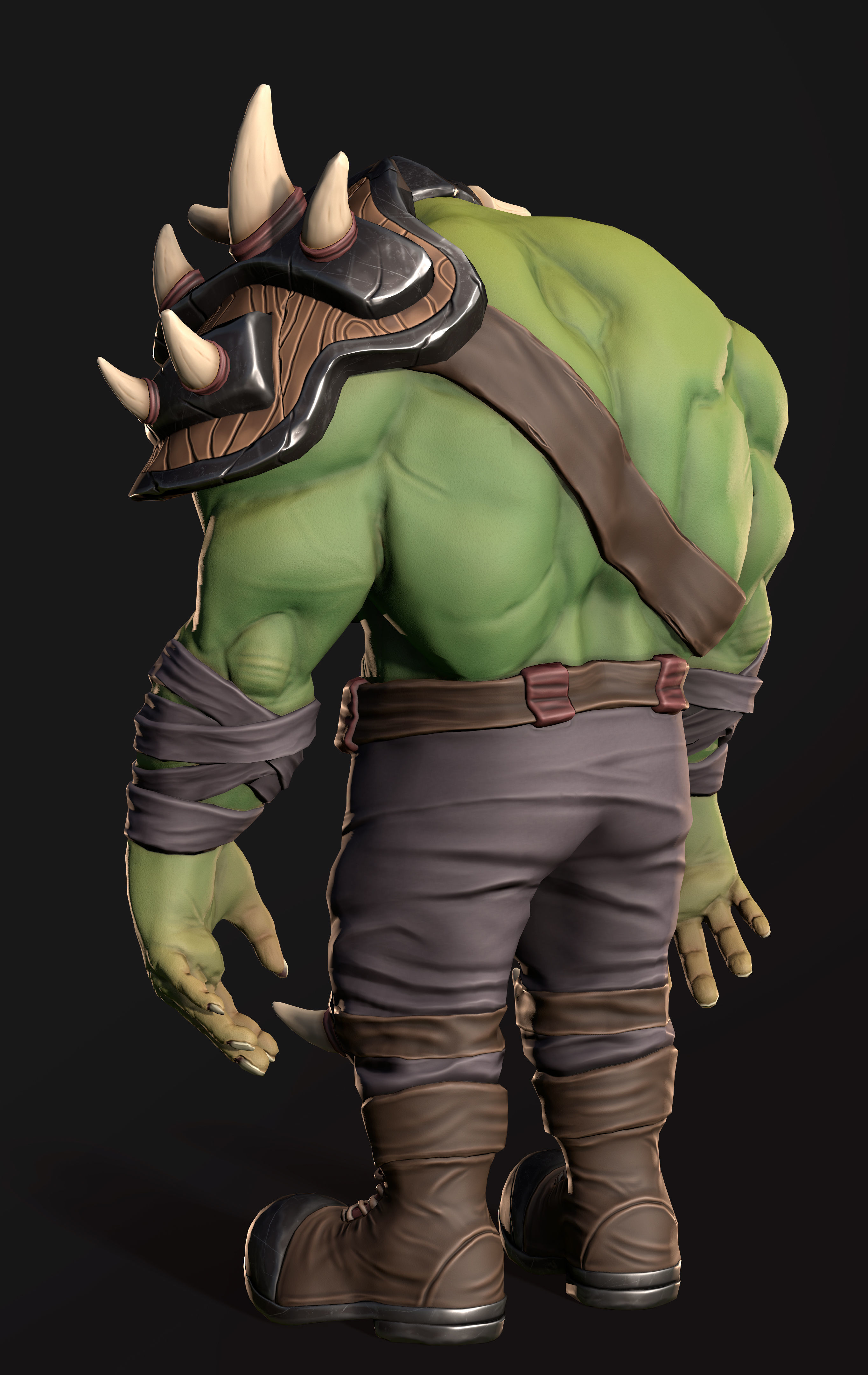Fantasy Characters Pack Orc Ogre and Goblin 3D Model Collection_9