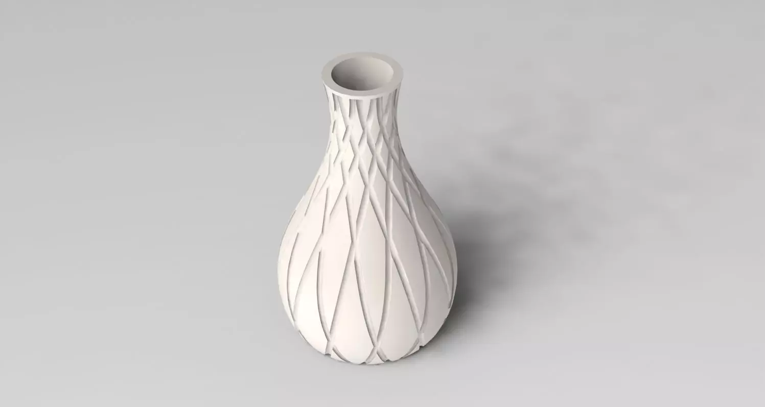 Vase ceramic 3D print model_0
