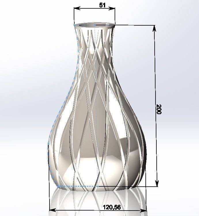 Vase ceramic 3D print model_1