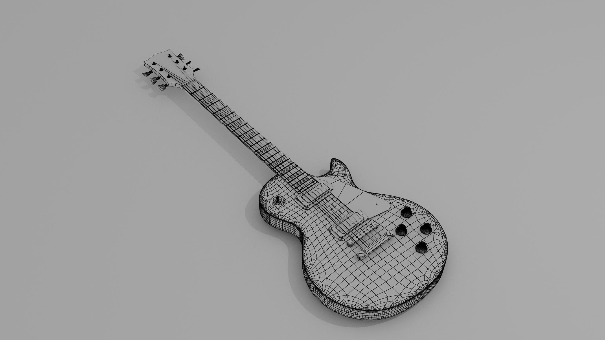Guitar Gibson Les Paul free VR / AR / low-poly 3D model | CGTrader