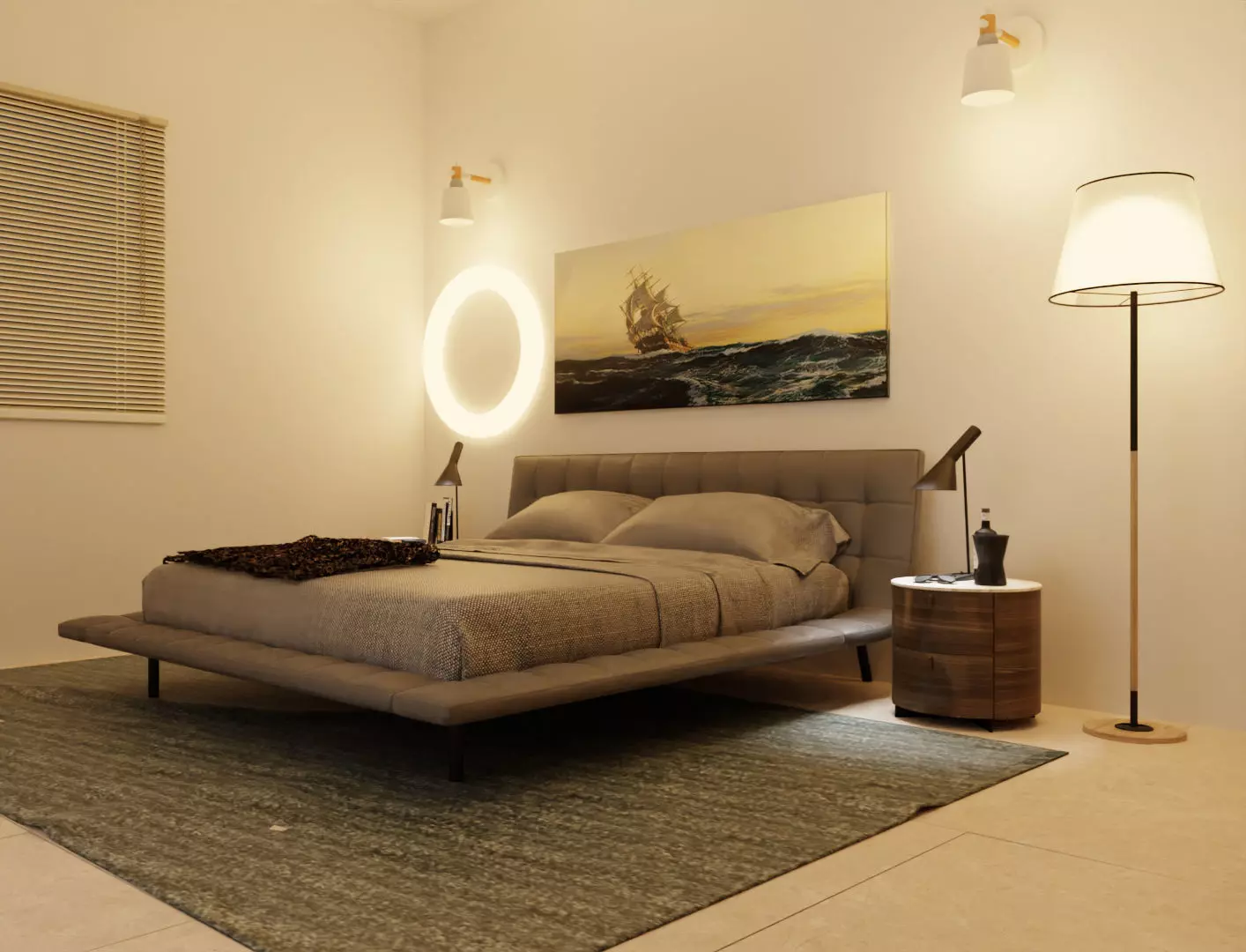 BEDROOM I INTERIOR I DESIGN I 3D MODELLING I 3D RENDERING 3D model_0