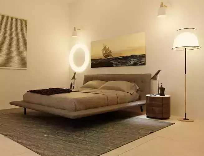 BEDROOM I INTERIOR I DESIGN I 3D MODELLING I 3D RENDERING