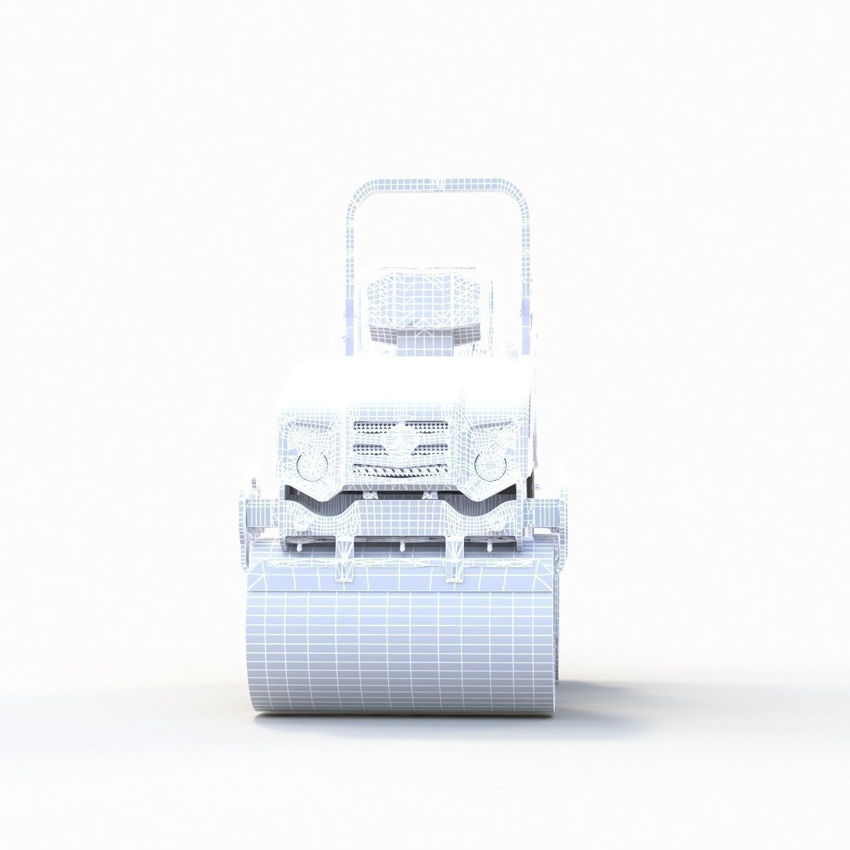 Road Roller 4 3D model_14