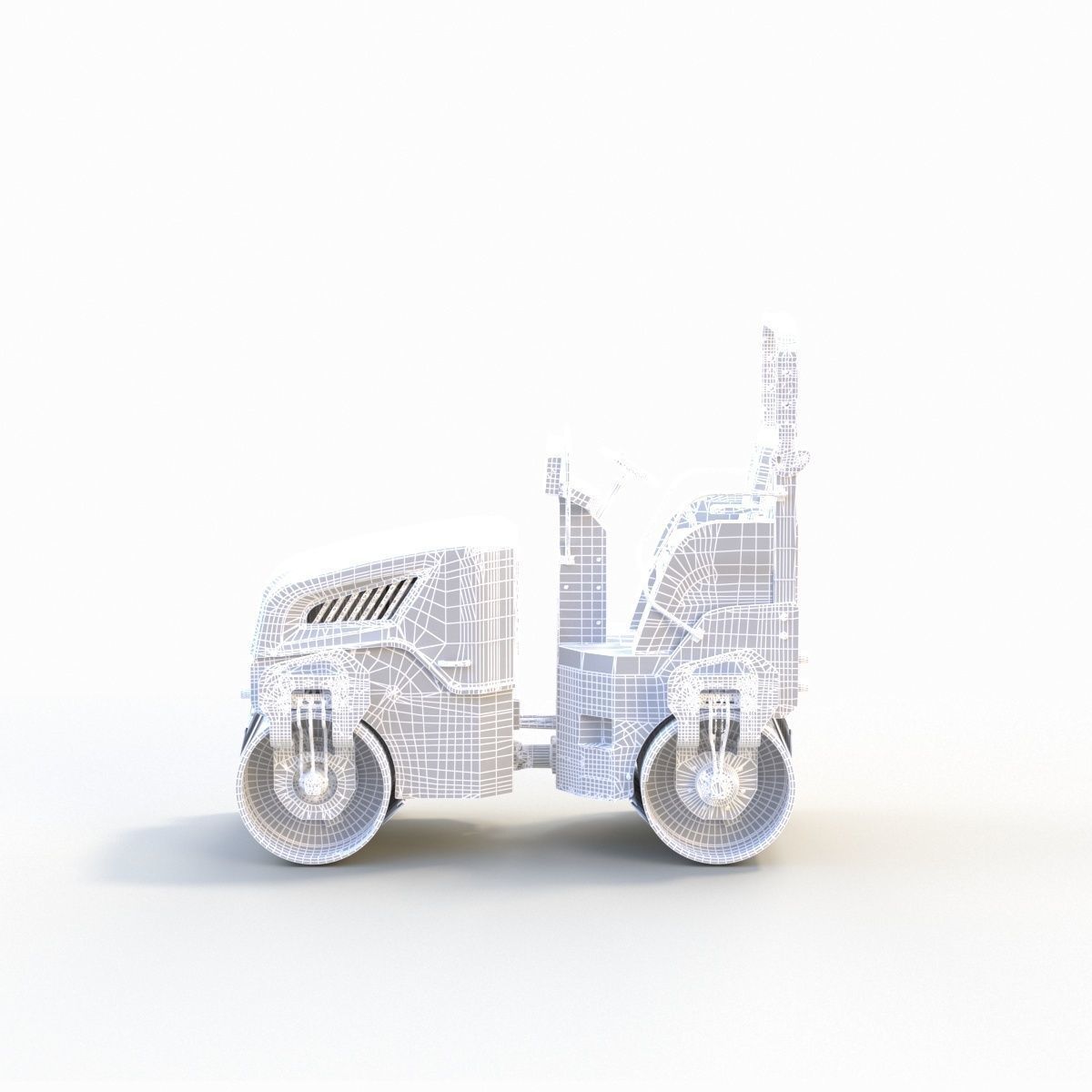 Road Roller 4 3D model_16