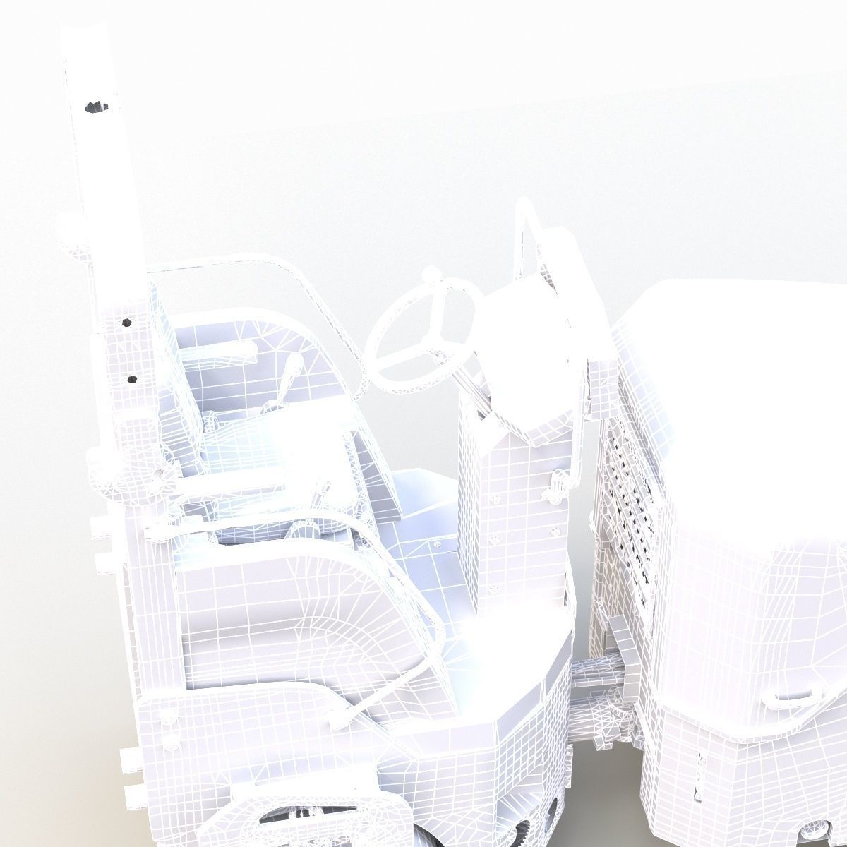 Road Roller 4 3D model_13