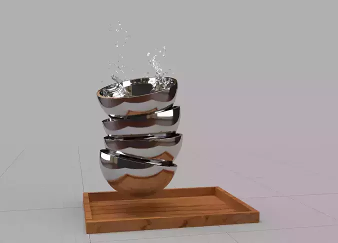 water metallic bowls water metallic bowls