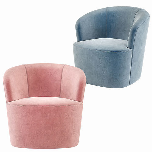 Swoon Editions Ritz Occasional Chair 3D model 2