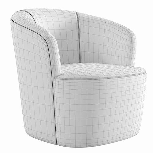 Swoon Editions Ritz Occasional Chair 3D model 6