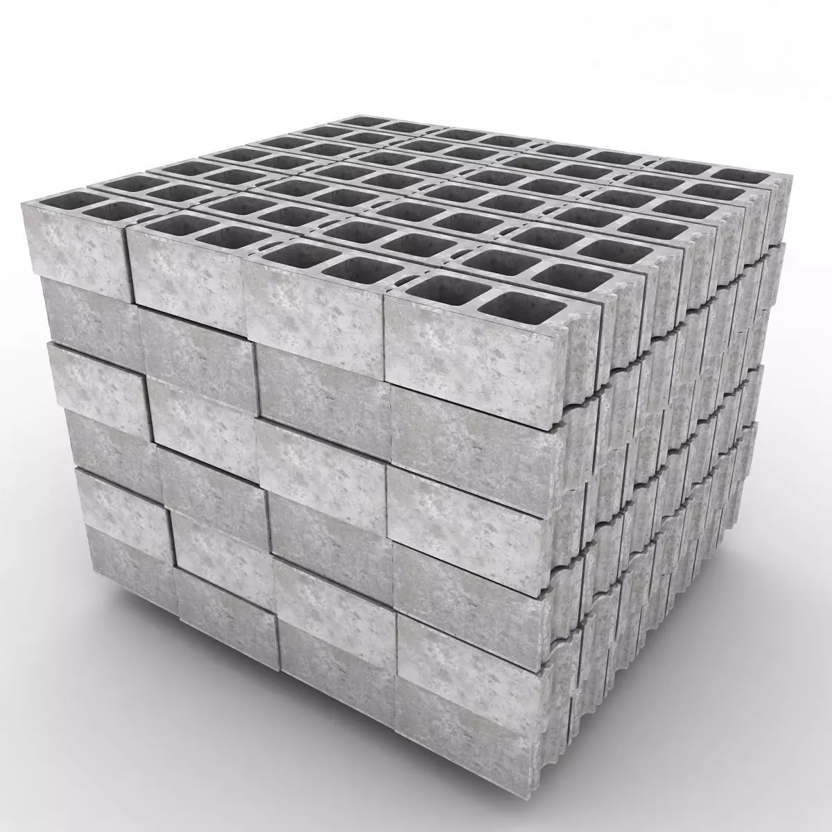 Cinder Blocks 3D model