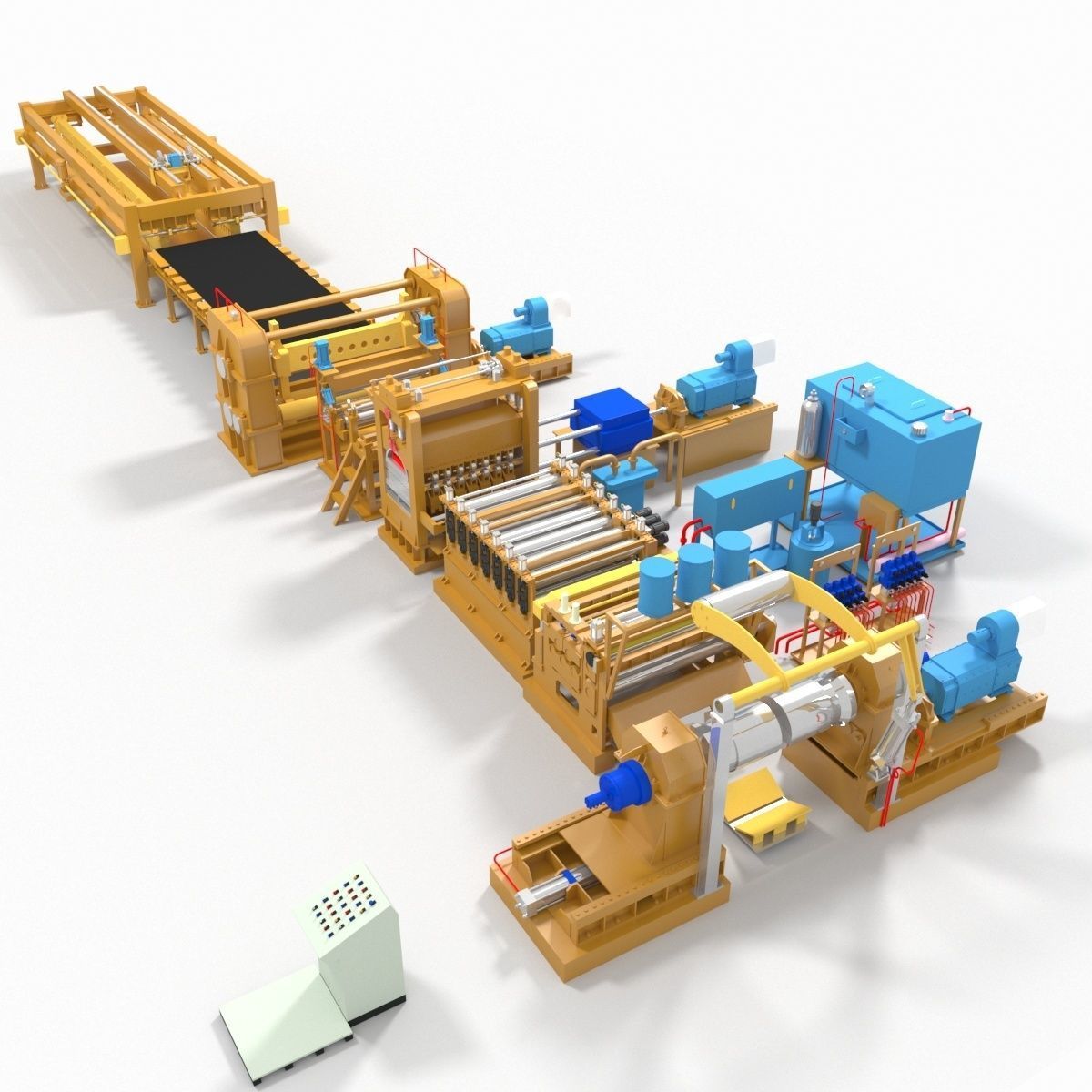 Plate Shears Guillotine 3D model_13