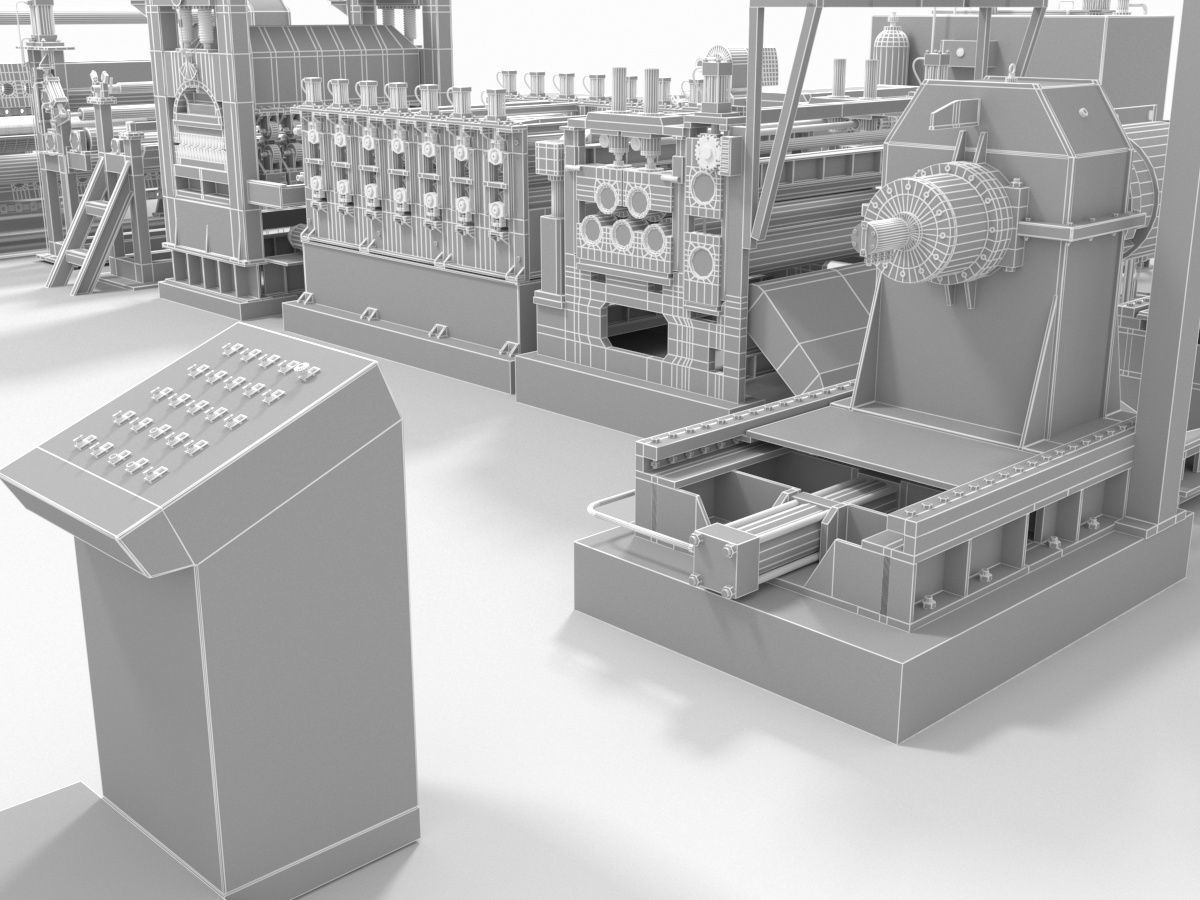 Plate Shears Guillotine 3D model_20