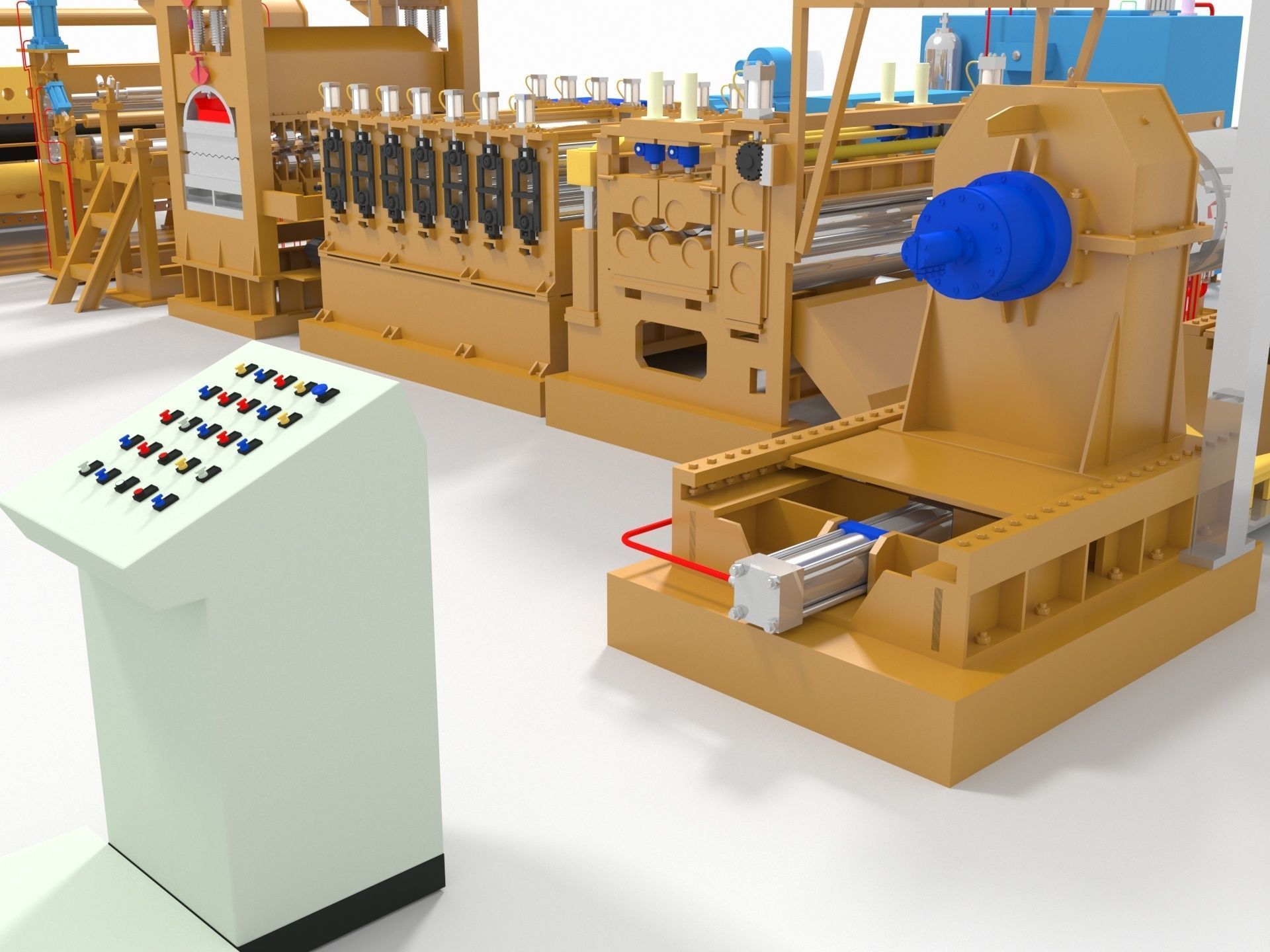 Plate Shears Guillotine 3D model_6