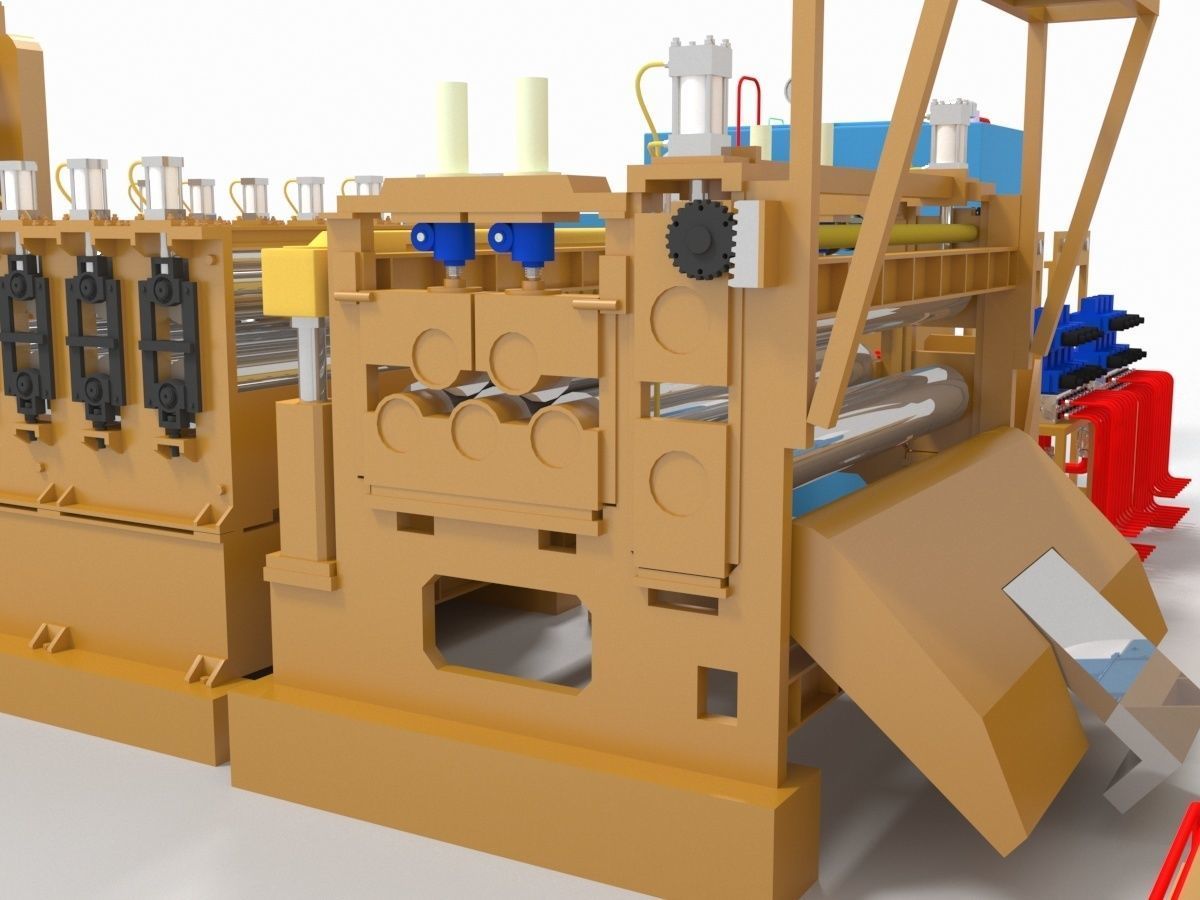 Plate Shears Guillotine 3D model_7